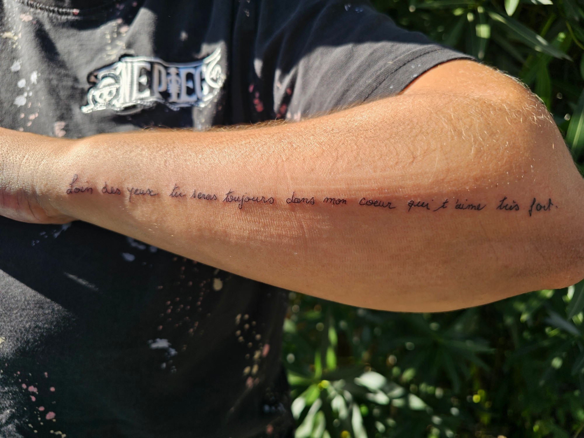 Emeryne a aussi gravé à vie les mots de sa mamie, merci. #billere #tatoueuse #pau #vivreapau #paumaville #paumaville64 #palois #bearn #tattoodesign #tatouage #paloise #tattooing #tattoo #tattoolife #tattooart #lescar #villedepau #tattooartist #tattoos #lons #tatouagefemme #tattoocover #jaimepau